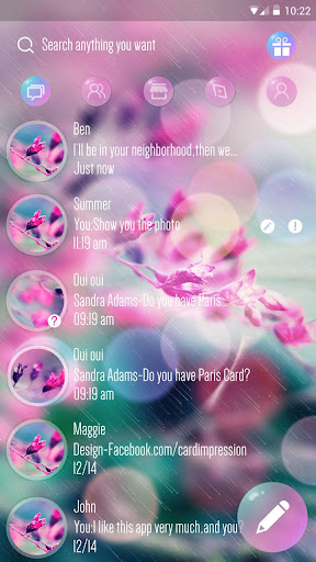 FREE GO SMS IN SPRING THEME