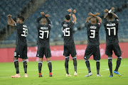  Orlando Pirates players during the Absa Premiership match between Orlando Pirates and Chippa United at Orlando Stadium on January 08, 2018 in Johannesburg, South Africa. 