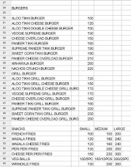 Dail A Burger menu 2