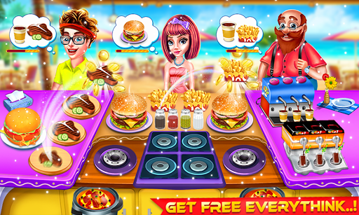 🌭🍔 Burger maker - 🍳🍟 French Fries Cooking game  astuce captures d'écran 2
