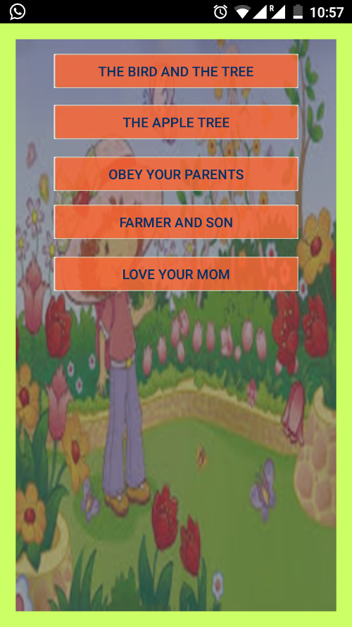 Android application KidsStory screenshort