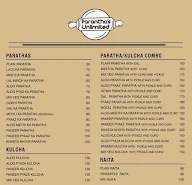 Parantha Unlimited menu 1