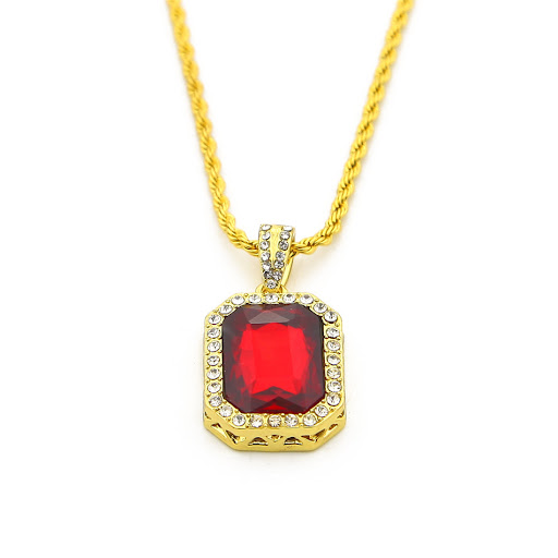 Title 4, Hip-hop mens gem necklace