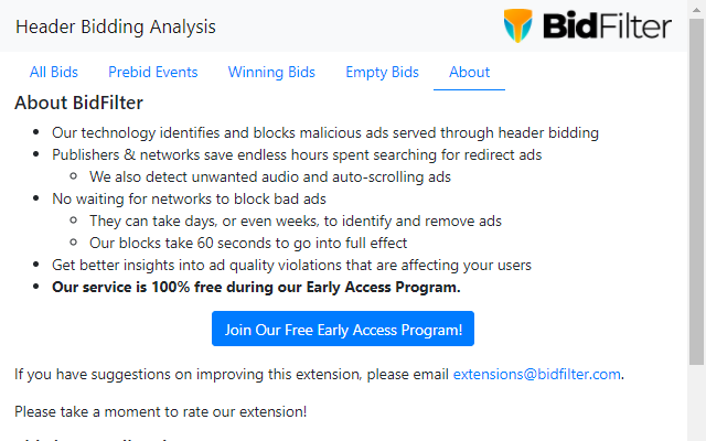 BidFilter Header Bidding Analysis Preview image 7