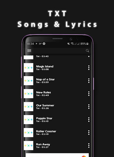 TXT Offline Songs  Lyrics