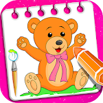 Cover Image of 下载 Little Teddy Bear Coloring Book Game 2.0.2 APK
