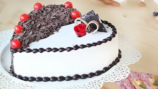 Vanilla Black Forest Cake