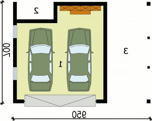 G66 - Rzut garażu