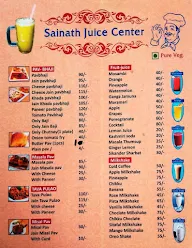 Sainath menu 1