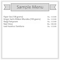 Madrasi Kaapi House menu 1