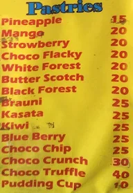 Uttrakhand Bakers menu 3