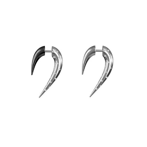 Title 4, Yabi Style Pointed-angle Universal Earrings, tr...