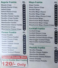 Agrawal Brothers Frankie menu 2