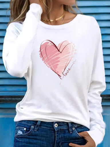 Title 6, Spring and Summer Female 3D Digital Printed T-s...