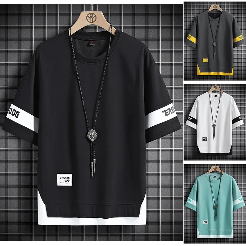 Title 6, Mens New Ins Tide Brand Loose Short-sleeved T-...