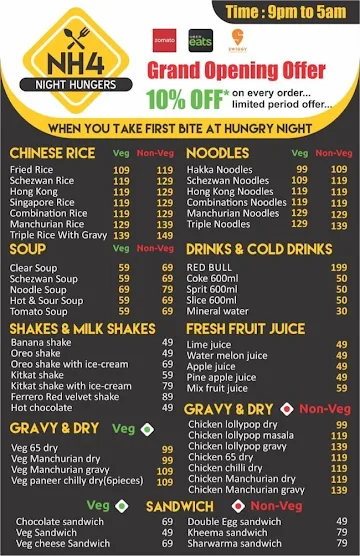 Night Hungers -(NH4) menu 