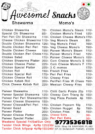 Awesome Snacks menu 6