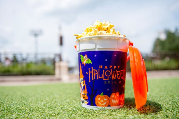 MNSSHP Popcorn Bucket
Walt Disney World Resort Halloween Premium and Base Popcorn Buckets were refillable at the parks during your length of stay for $2 per refill. 