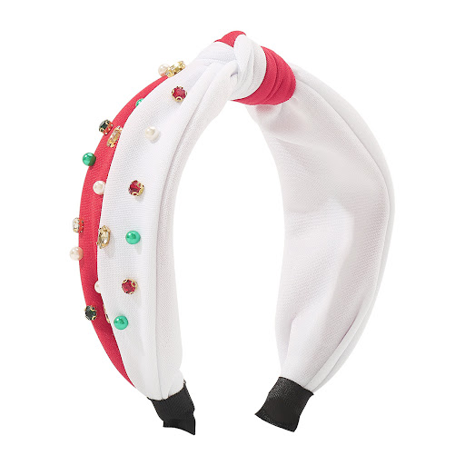 Title 7, Christmas Wide-brimmed Headband with Diamond Be...