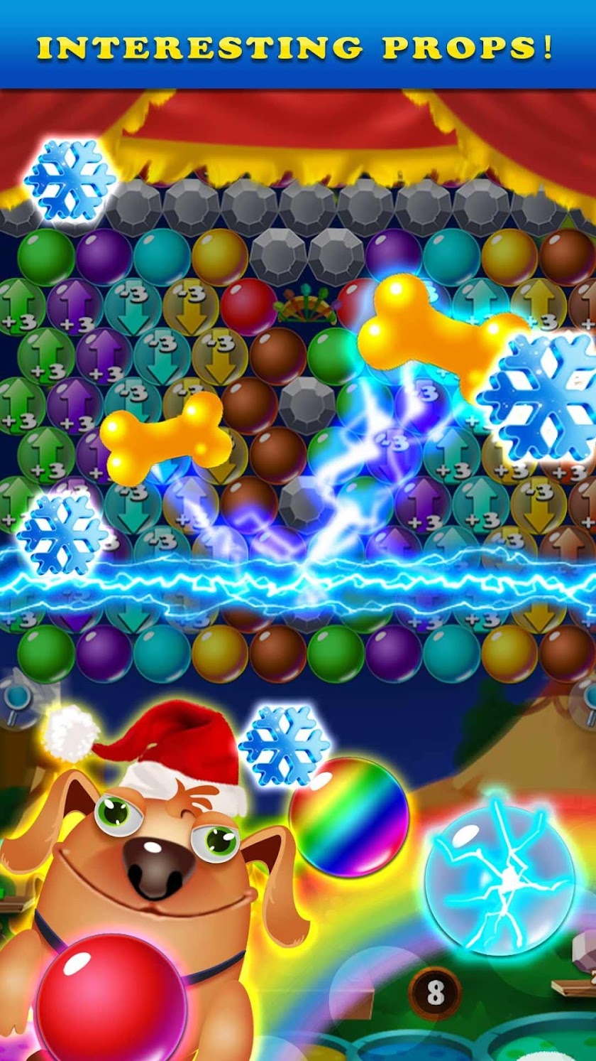 Fun Dog Bubble Shooter Games Screen 2