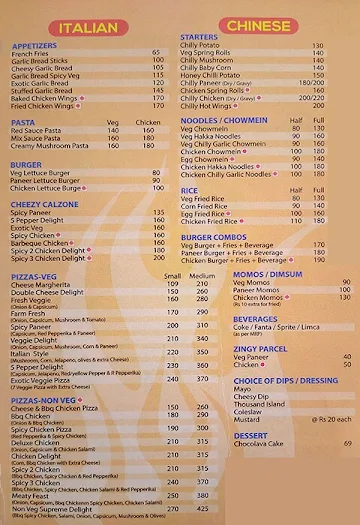 Hot N Crusty menu 