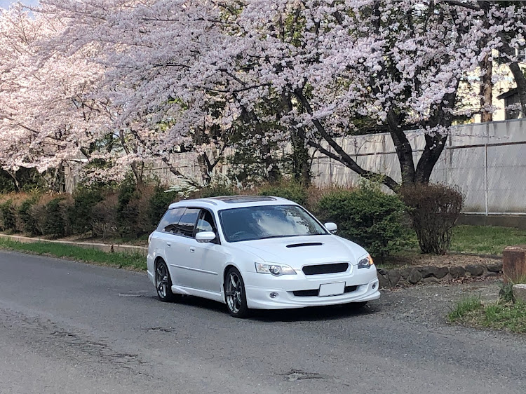 レガシィツーリングワゴンの桜とコラボ🌸・ドライブに関するカスタム事例の投稿画像3枚目