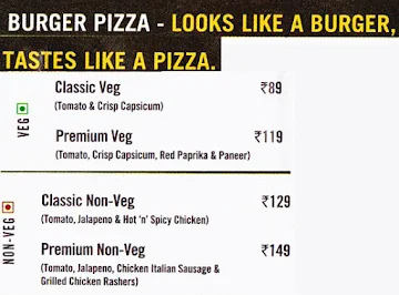 Domino's Pizza menu 