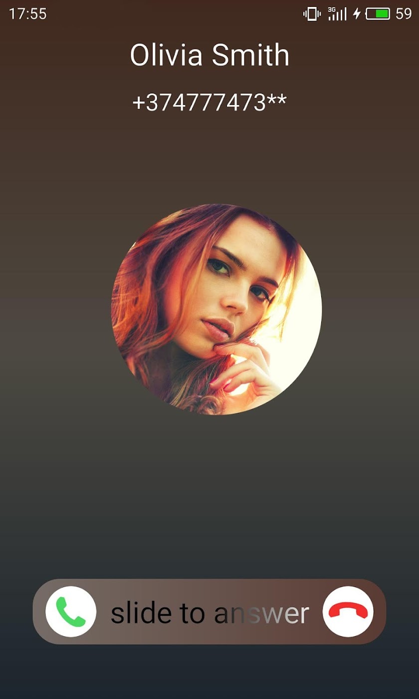 Full Screen Caller ID Screen 3