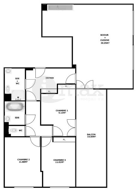 Vente appartement 4 pièces 90 m² à Clichy (92110), 740 000 €