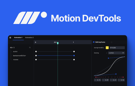 Motion DevTools small promo image