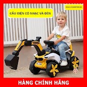 Xe Cẩu Điện Cho Bé, Xe Cẩu Điện Đồ Chơi Cỡ Lớn Kèm Nhạc Và Đèn Cao Cấp