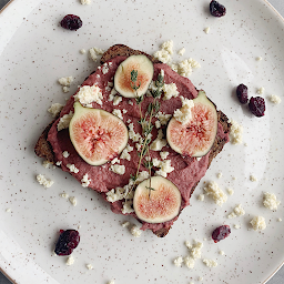 Beet & Fig Hummus Toast