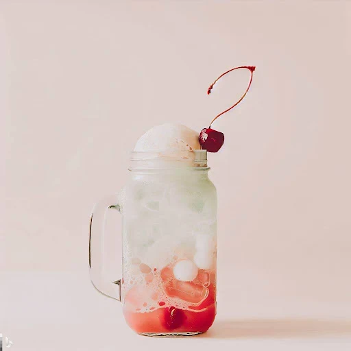 Cherry Limeade Ice Cream Soda [450 Ml]