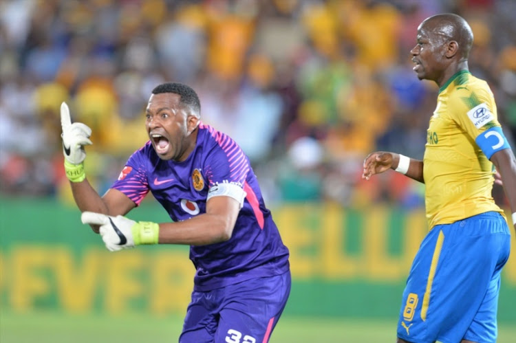 Itumeleng Khune during the Absa Premiership match between Mamelodi Sundowns and Kaizer Chiefs at Loftus Versfeld on October 17, 2017 in Pretoria.