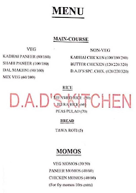 Paan Talk’S menu 1