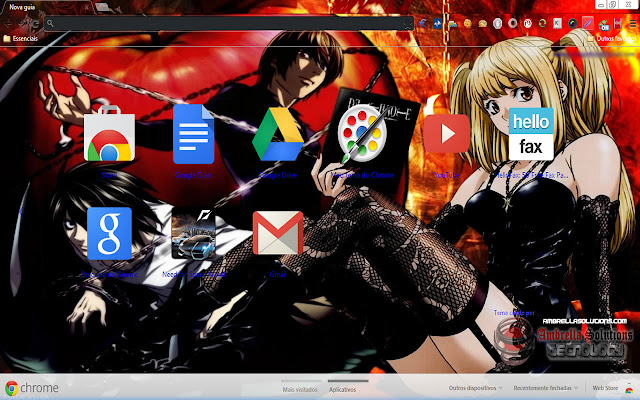 Death Note Theme chrome extension