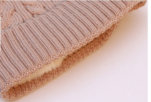 Title 1, Add Cashmere Double-layer Wool Outdoor Warm Kni...