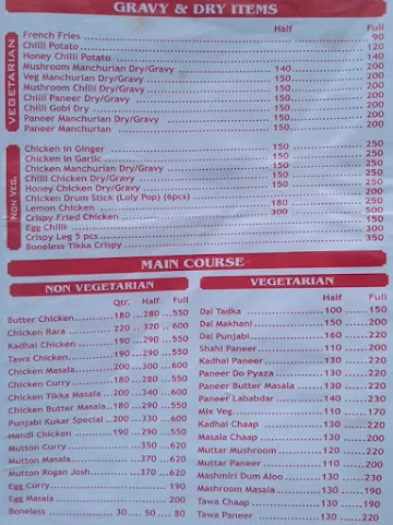 Sikkim Fast Food menu 