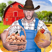 Poultry Farm Simulator Countryside Tractor Driver  Icon