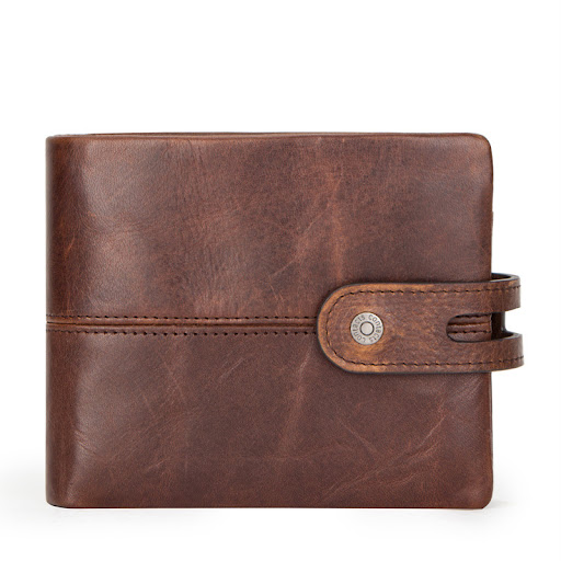 Title 4, Fashion Anti-Theft Brushed Leather Mens Wallet...