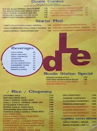 Noodle Station menu 1