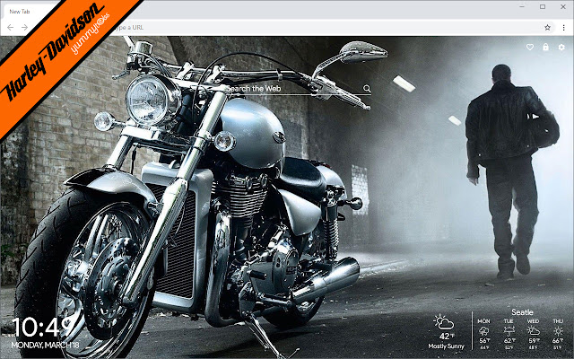 Harley Davidson Motorcycles New Tab Theme