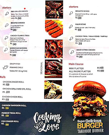 Grillyard menu 