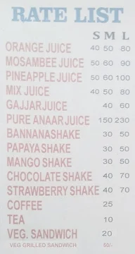 Ram Confectionery & Juice Bar menu 1