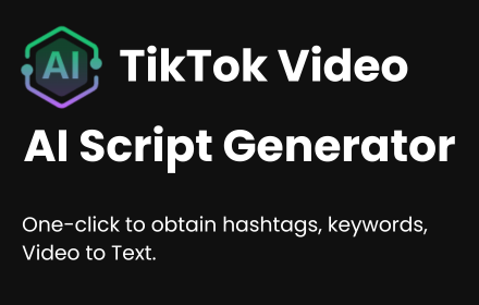 AI Script Writer & Video to Text for TikTok small promo image