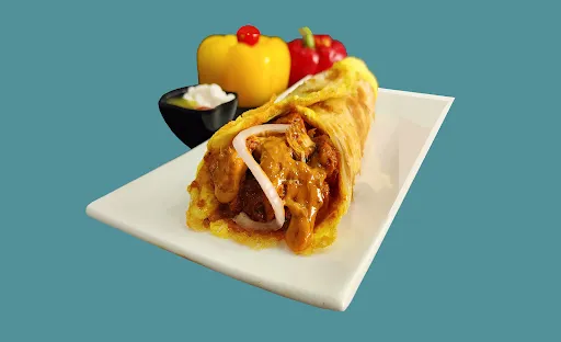 Double Omelette Chicken Tandoori Masala Roll