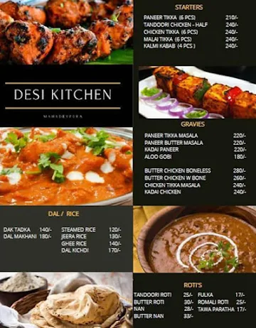 Desi Kitchen menu 