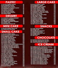 Caramella's Cake Shop menu 1