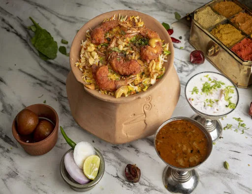 Prawns Matka Biryani