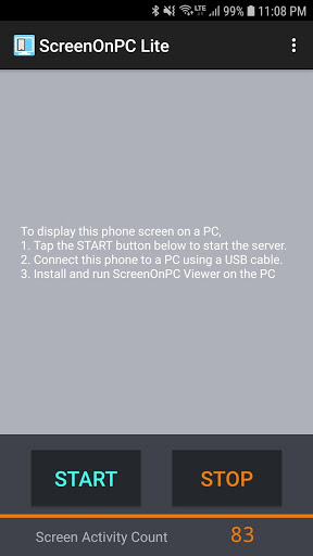 Screenshot ScreenOnPC Lite